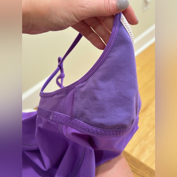 Lululemon Live Lightly Tank Power Purple/White - Size 4 - Picture 8 of 10